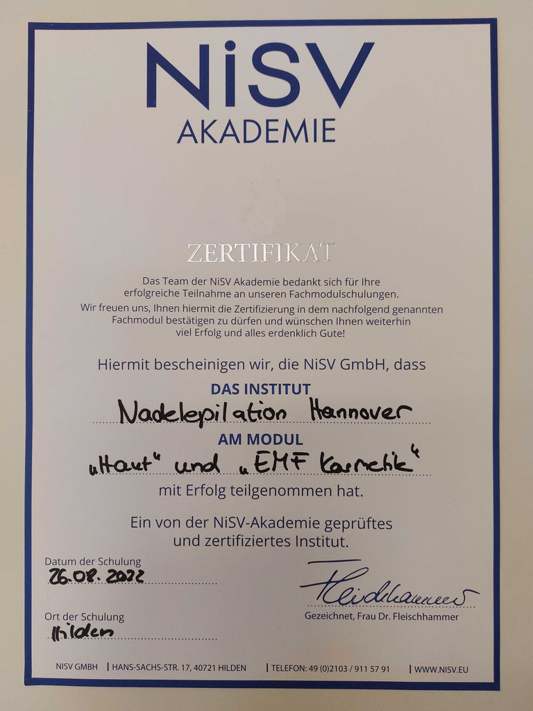 Nisv Zertifikat Kaufen